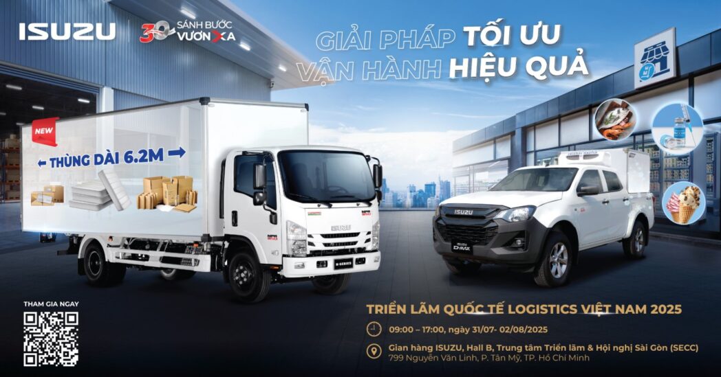 Read more about the article ISUZU VIỆT NAM THAM GIA TRIỂN LÃM QUỐC TẾ LOGISTICS VIỆT NAM 2025 – ĐỒNG HÀNH CÙNG DOANH NGHIỆP VỚI “GIẢI PHÁP TỐI ƯU – VẬN HÀNH HIỆU QUẢ”